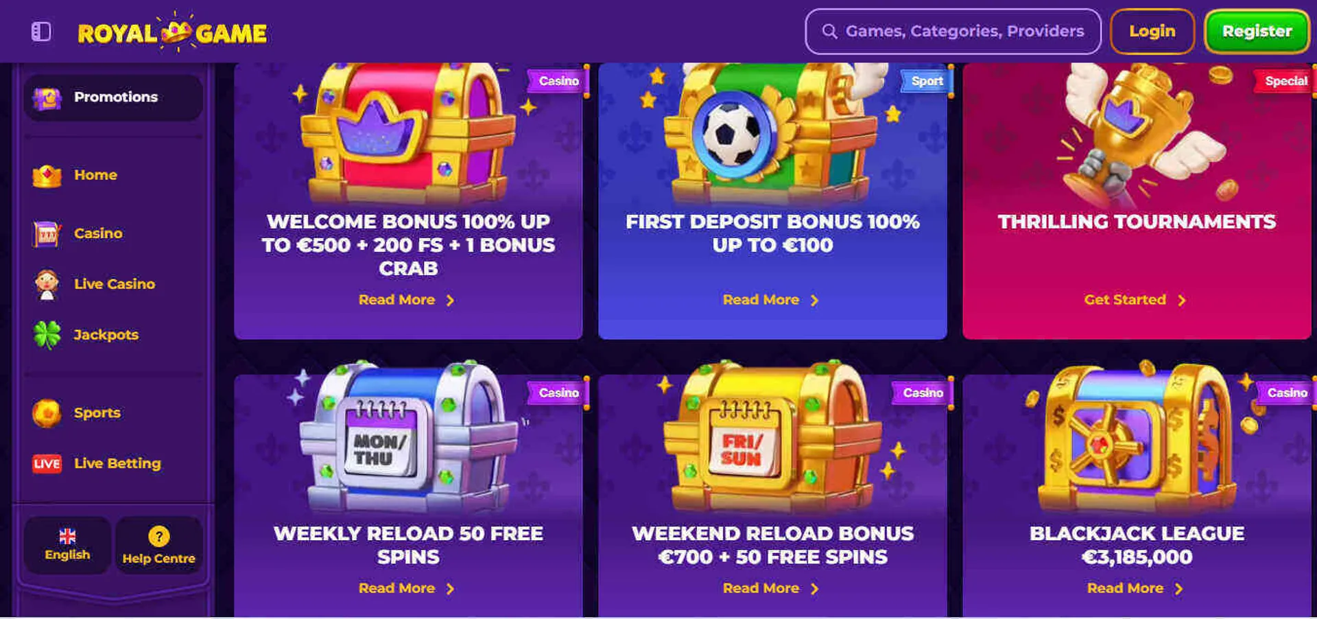 Jogo online cassino