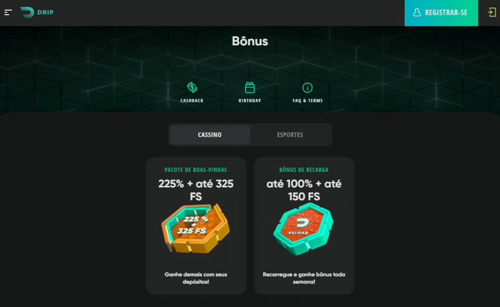 Caça niqueis online